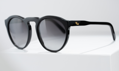 Wink & Nod Roma sunglasses in Classic Black — handcrafted Italian acetate frame, photo 1 of 3