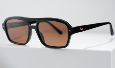 Wink & Nod Milano sunglasses in Classic Black (Noir) — handcrafted Italian acetate frame, photo 1 of 6