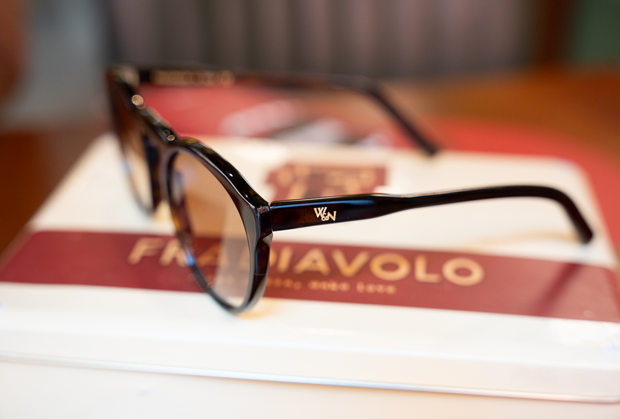 Wink & Nod Roma sunglasses in Havana (Ambra) — handcrafted Italian acetate frame, photo 8 of 12