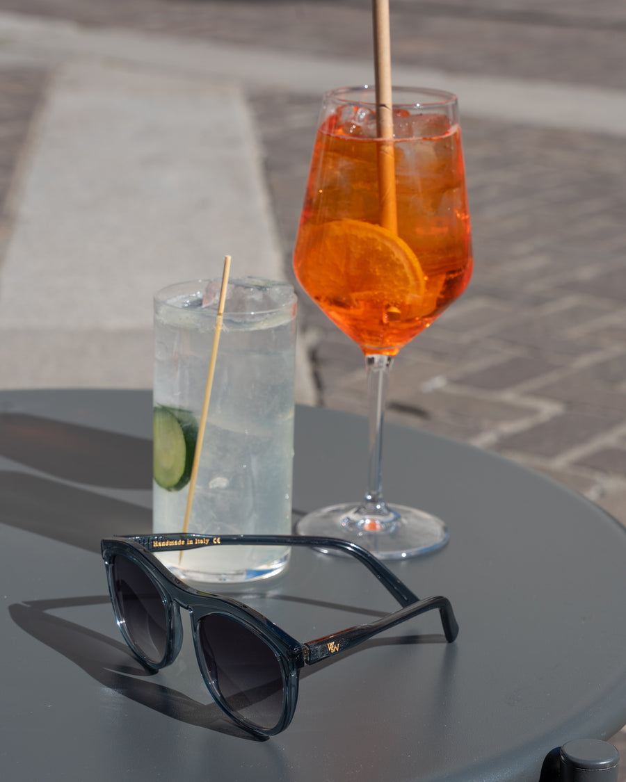 Wink & Nod Venice sunglasses in Classic Black (Noir) — handcrafted Italian acetate frame, photo 3 of 11