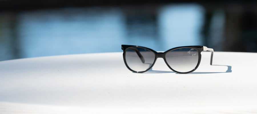 Wink & Nod Valentina sunglasses in Classic Black — handcrafted Italian acetate frame, photo 3 of 3