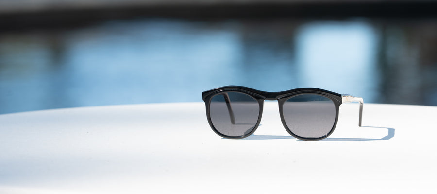 Wink & Nod Venice sunglasses in Classic Black (Noir) — handcrafted Italian acetate frame, photo 8 of 11