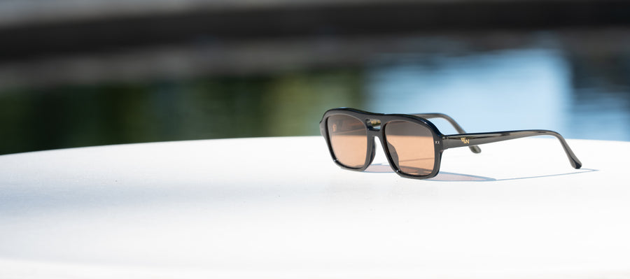 Wink & Nod Milano sunglasses in Classic Black (Noir) — handcrafted Italian acetate frame, photo 5 of 6