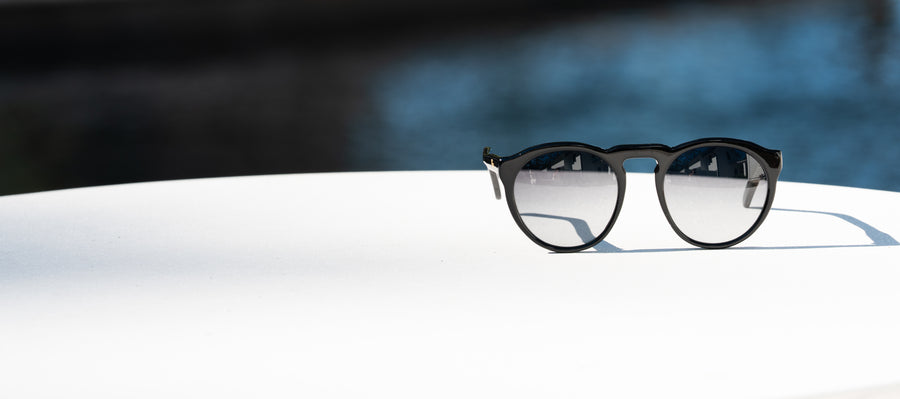 Wink & Nod Roma sunglasses in Classic Black — handcrafted Italian acetate frame, photo 3 of 3