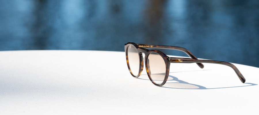 Wink & Nod Roma sunglasses in Havana (Ambra) — handcrafted Italian acetate frame, photo 4 of 12
