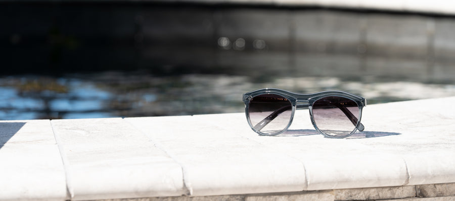 Wink & Nod Venice sunglasses in Crystalline Ice (Azzurro) — handcrafted Italian acetate frame, photo 6 of 6