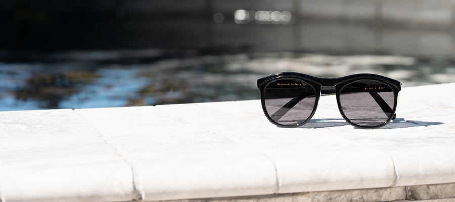 Wink & Nod Venice sunglasses in Classic Black (Noir) — handcrafted Italian acetate frame, photo 10 of 11
