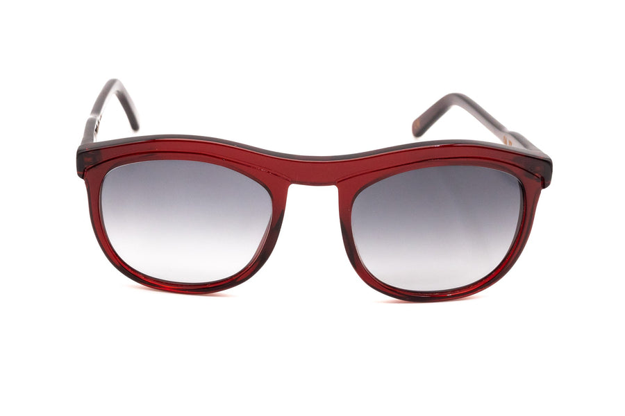 Wink & Nod Venice Sun Readers in Transparent Red — handcrafted Italian acetate frame, photo 1 of 4